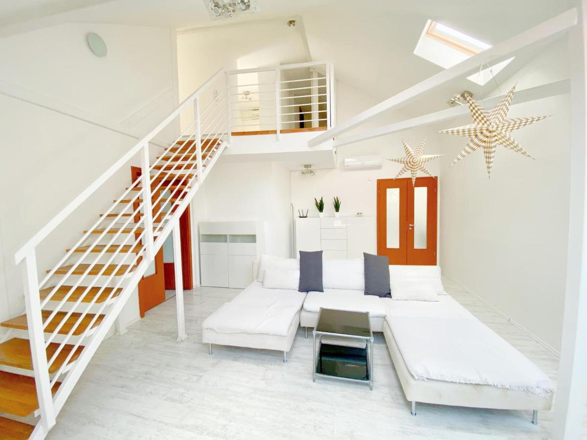 Loft With Rooftop And Free Parking In Garage 布达佩斯 外观 照片